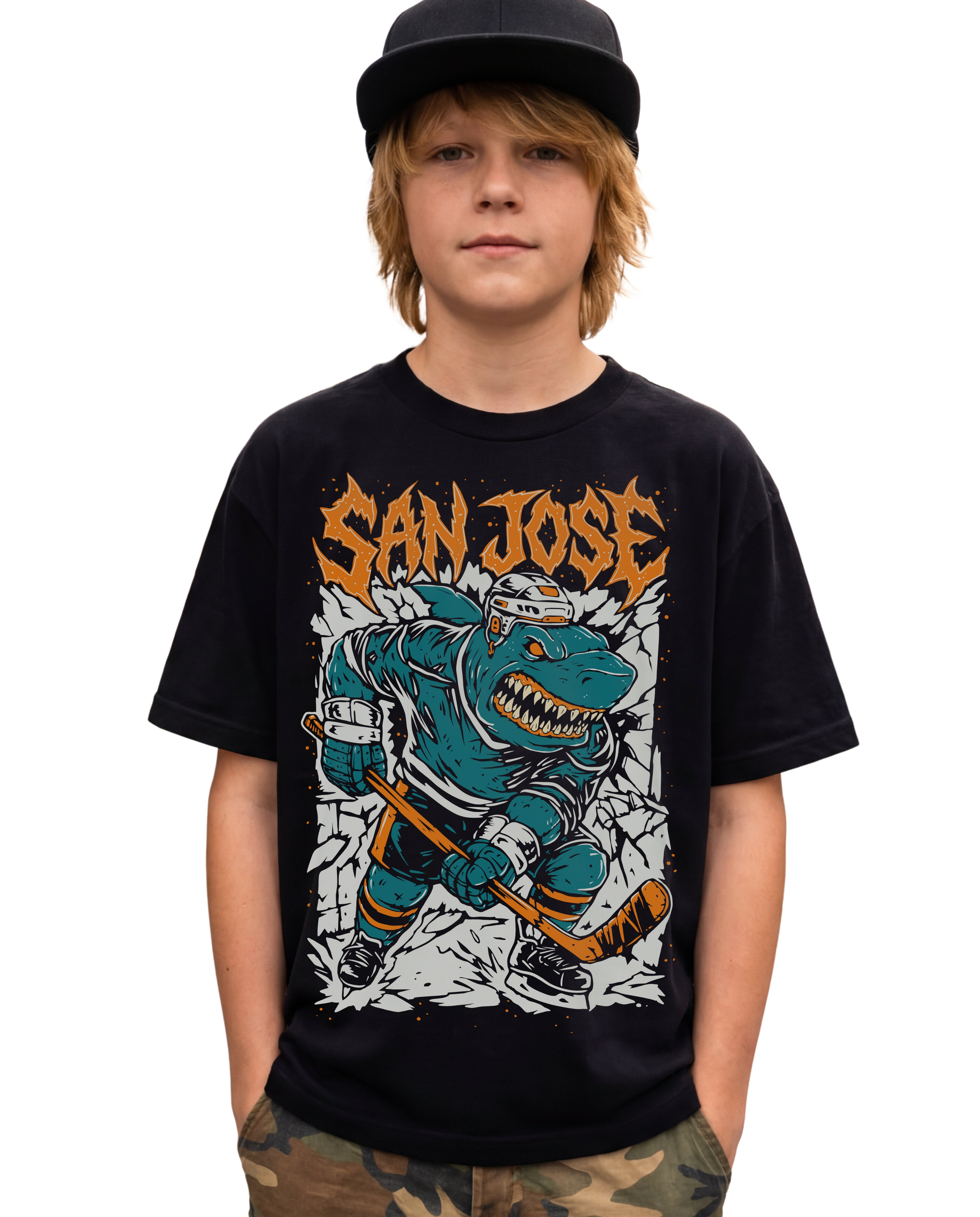 SAN JOSE SHARP BITES Kids Heavyweight loose T-shirt (280GSM)