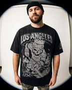 Los Angeles Royal Bones Tee Front and Sleeve