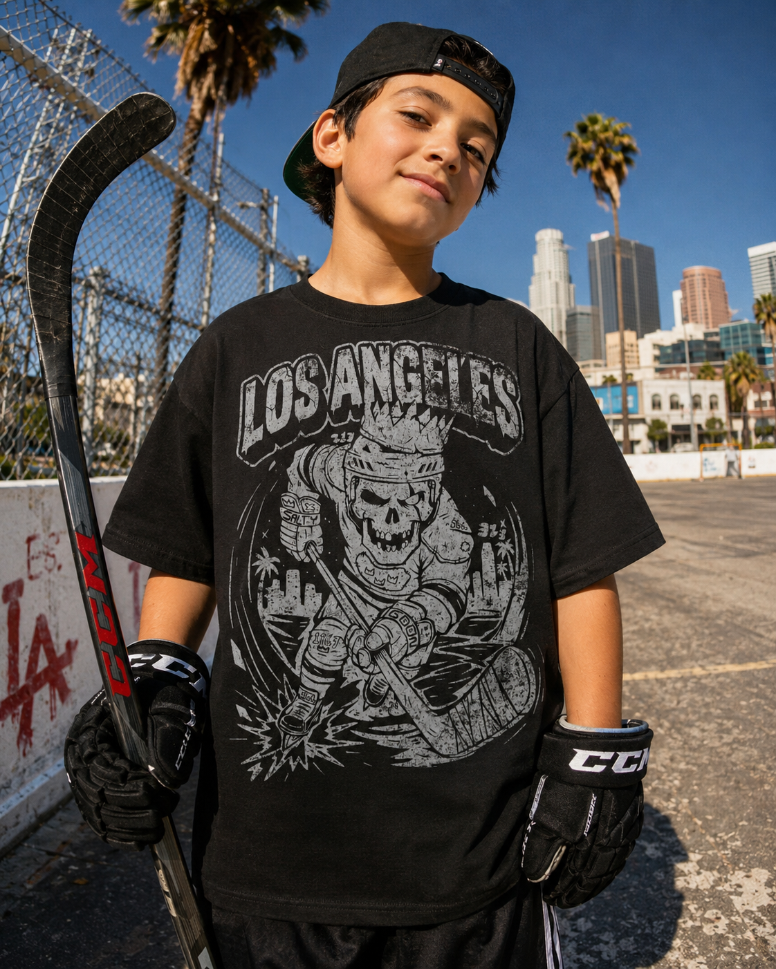 Los Angeles Royal Bones Youth Shirt