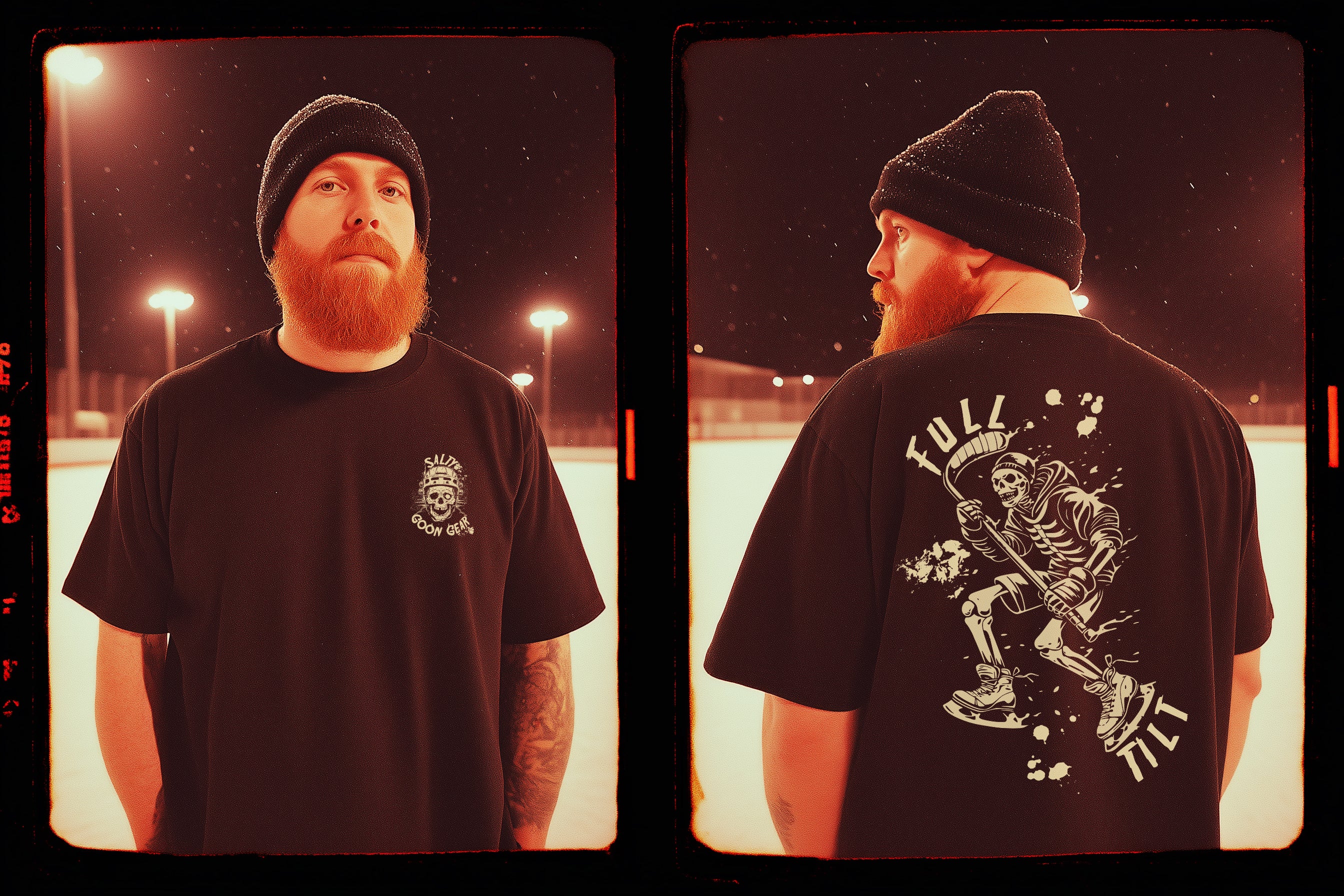 SOLD OUT - Full Tilt - Premium Tee & Sticker Pack - FREE SHIPPING 🏒💀⚡