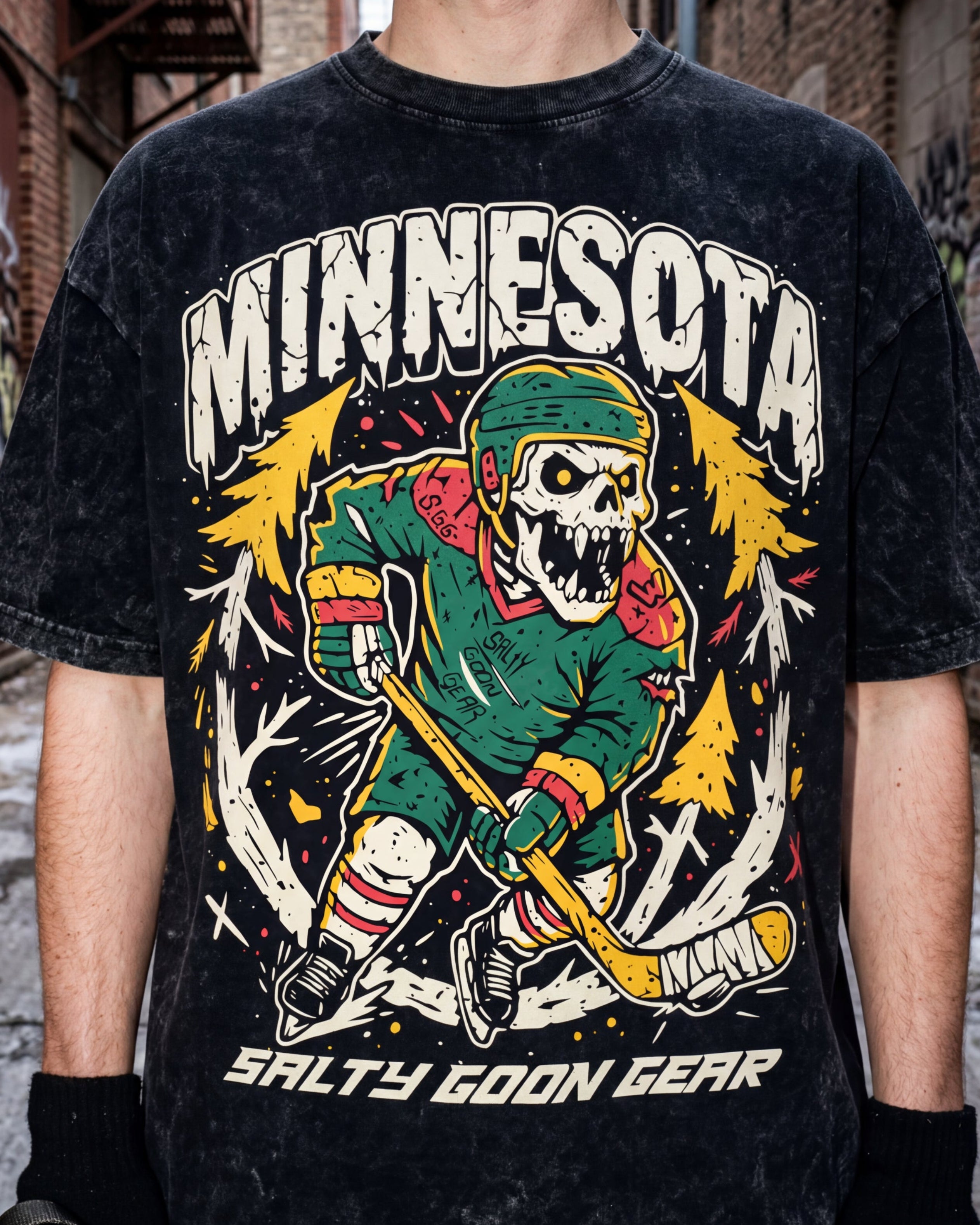 Minnesota Beast Enforcer Vintage Snow Wash Tee