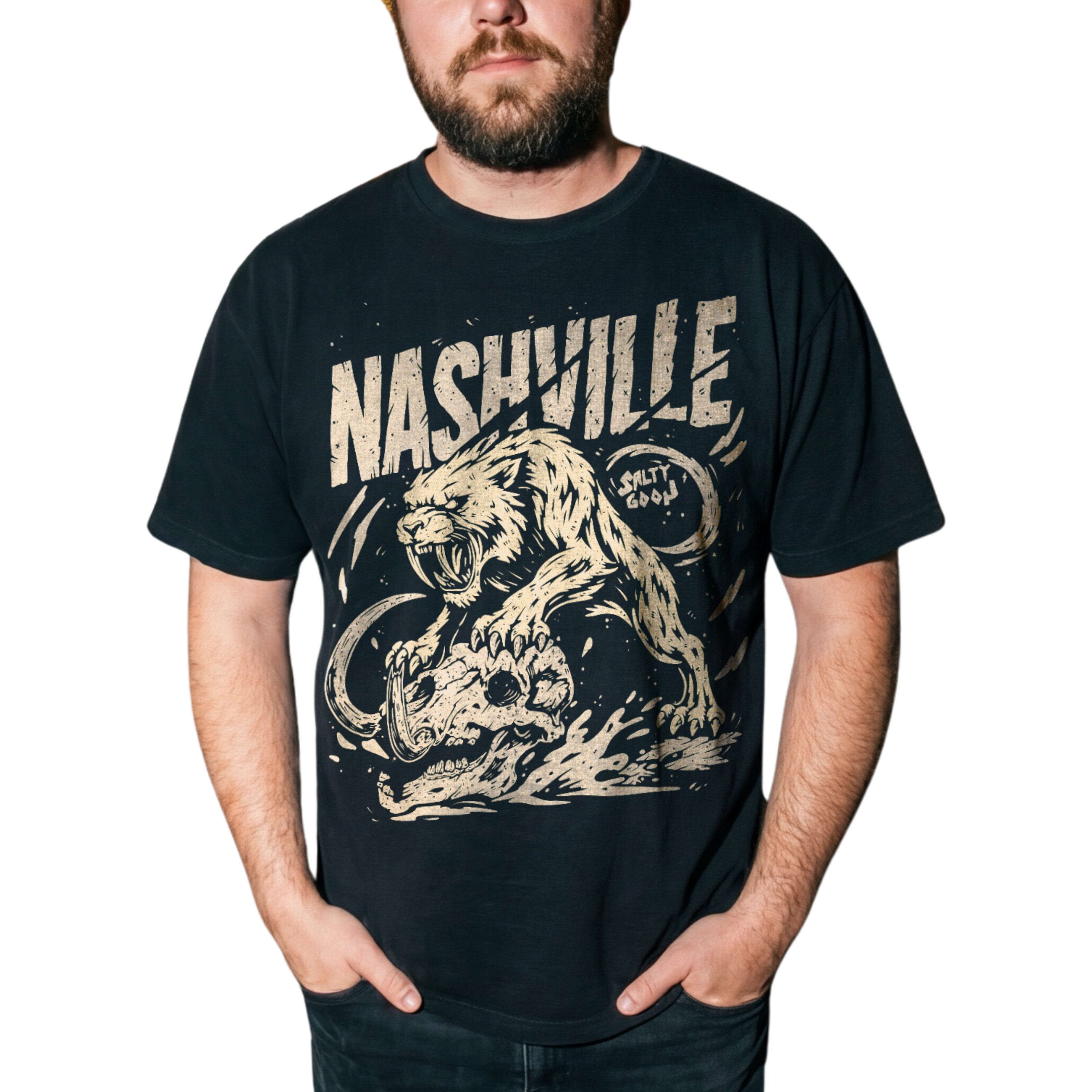 NASHVILLE - PRE-HISTORIC VICTORY - COMFORT COLORS FRONT PRINT