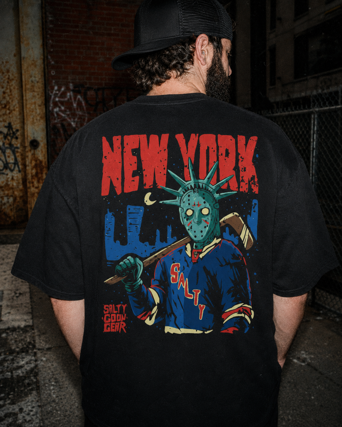 New York Liberty Enforcer Heavy Tee Front and Back