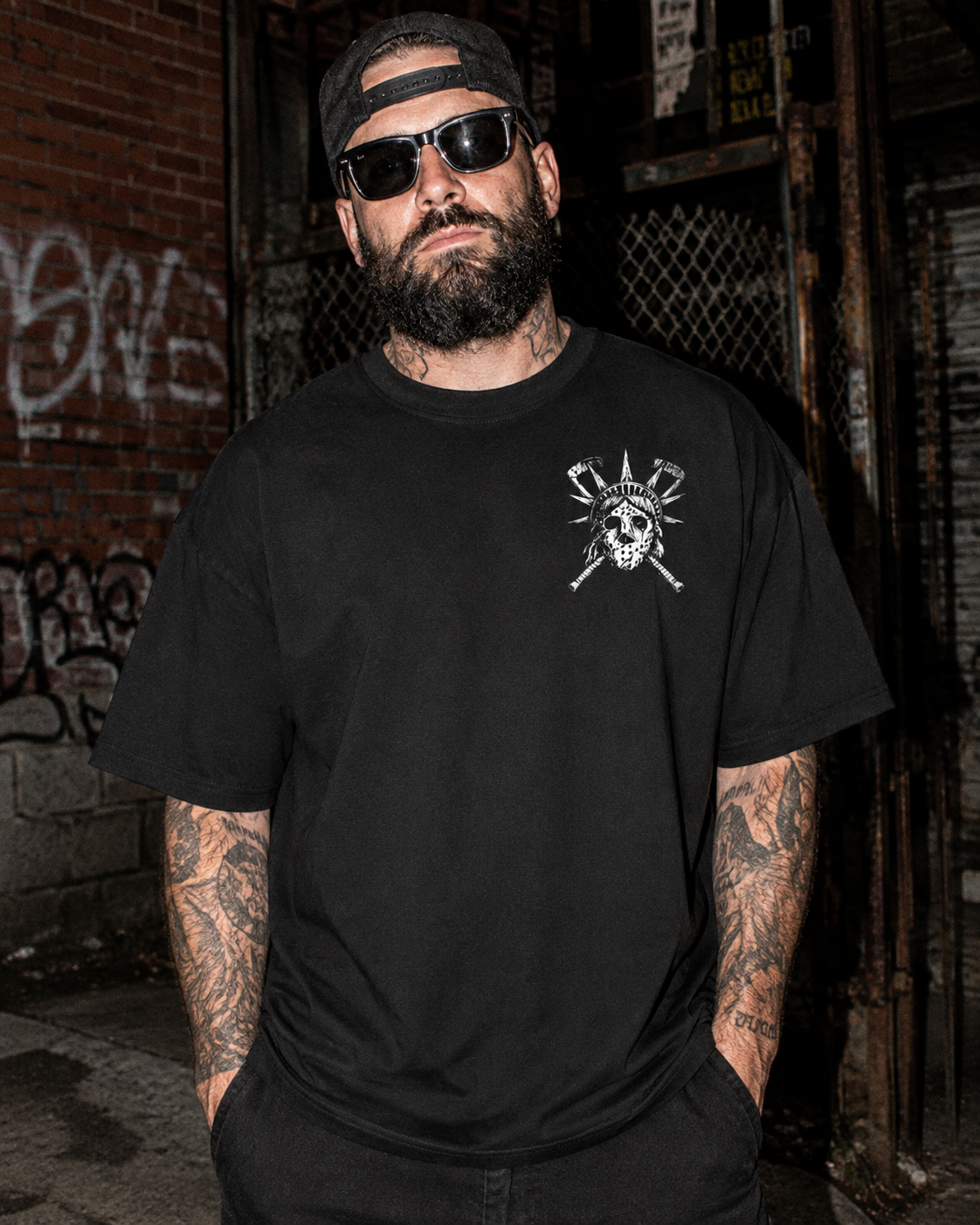 New York Liberty Enforcer Heavy Tee Front and Back