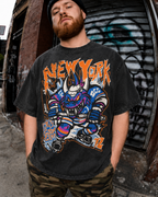 New York Scaled Skater Heavy Vintage Shirt