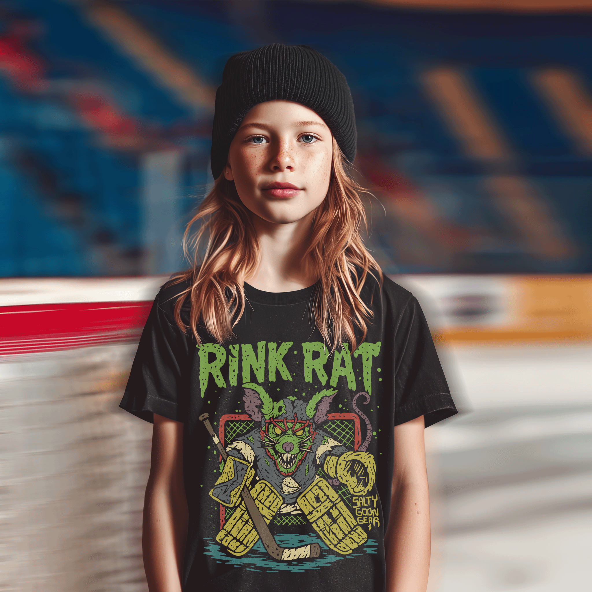 Rink Rat Goalie Edition Youth Tee – Bella Canvas 3001Y
