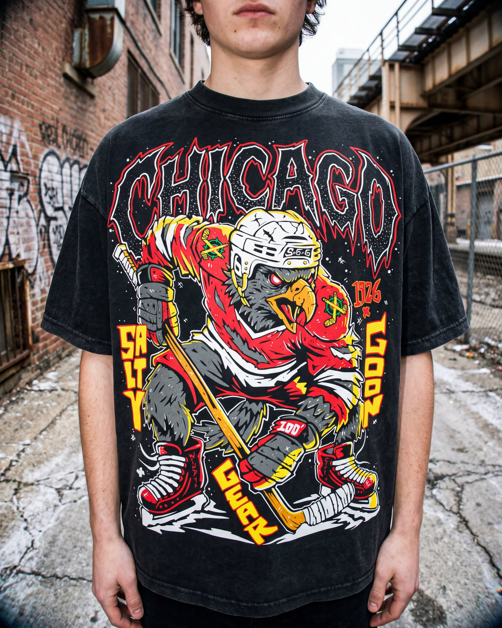 Chicago Enforcer Vintage Wash Tee (230GSM)