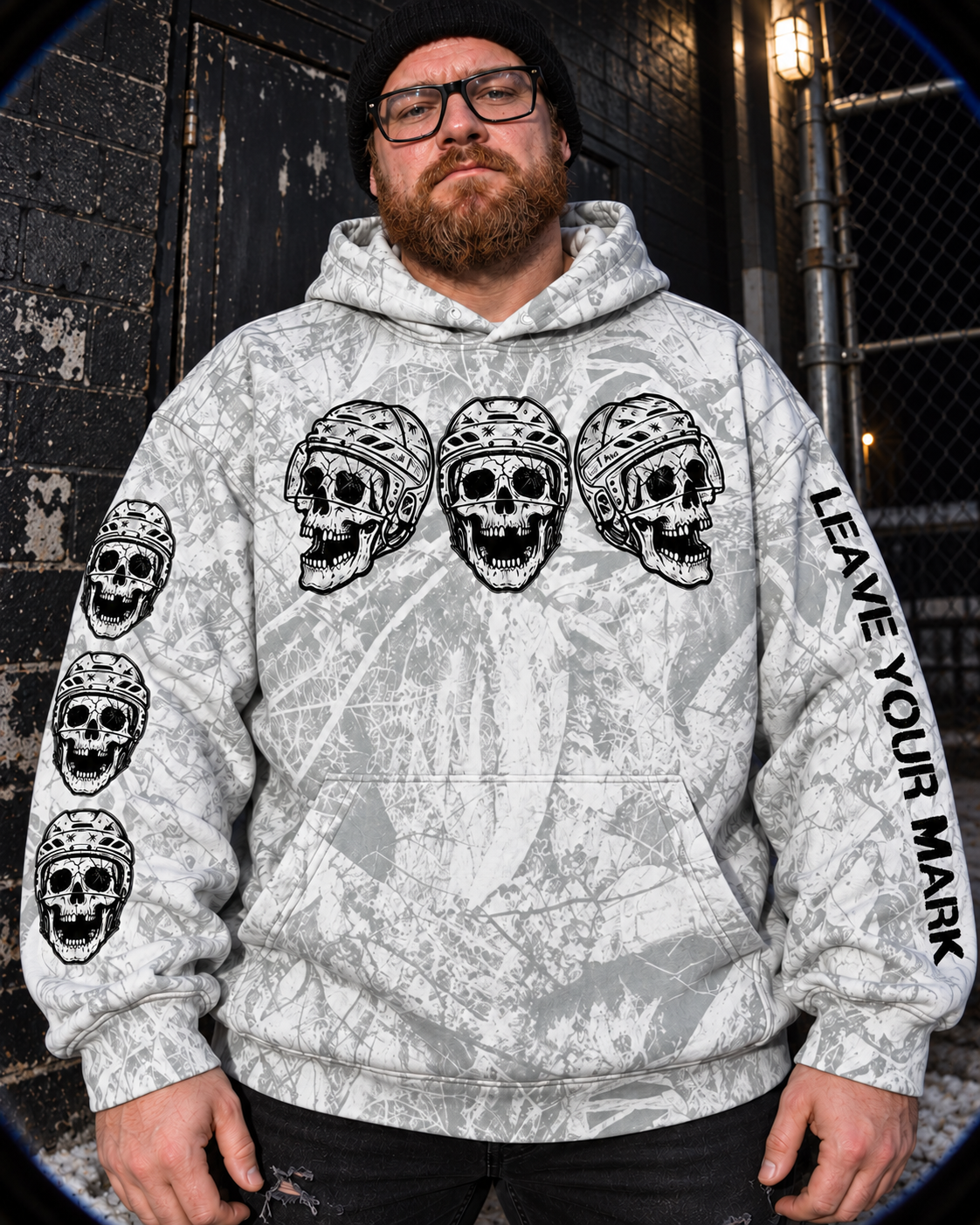 Leave Your Mark V3 White Camo Hoodie