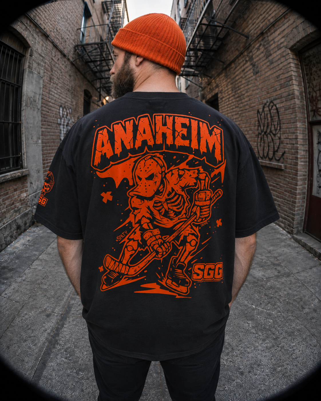 Anaheim Front, Back, and Sleeve Heavy Tee