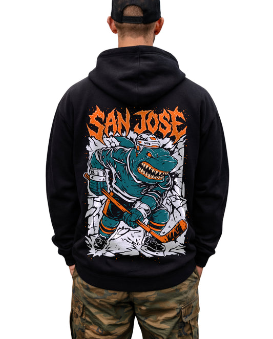 SAN JOSE SHARP BITES Unisex Heavyweight Looped Hoodie(440GSM)