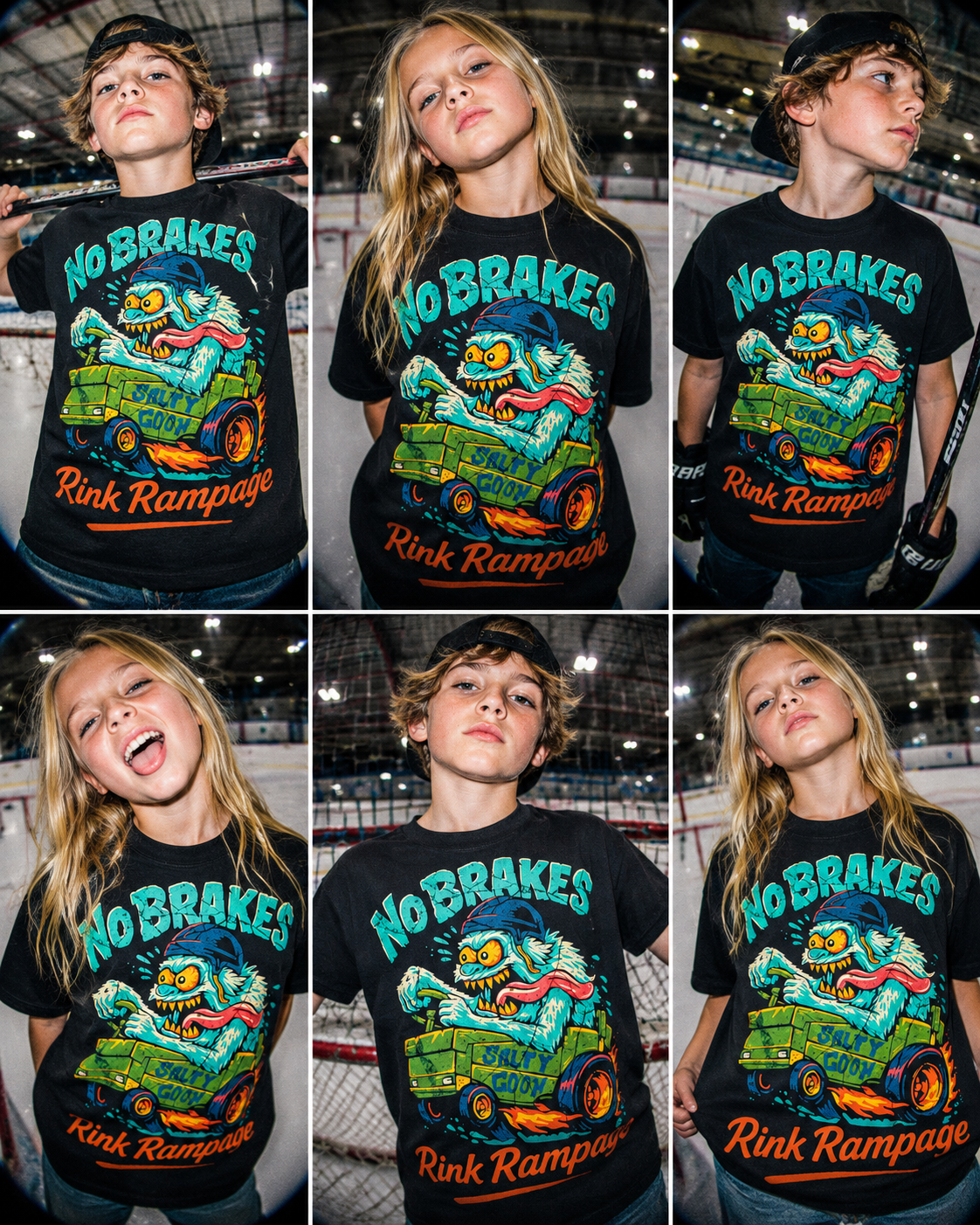 No Brakes Rink Rampage Youth Shirt