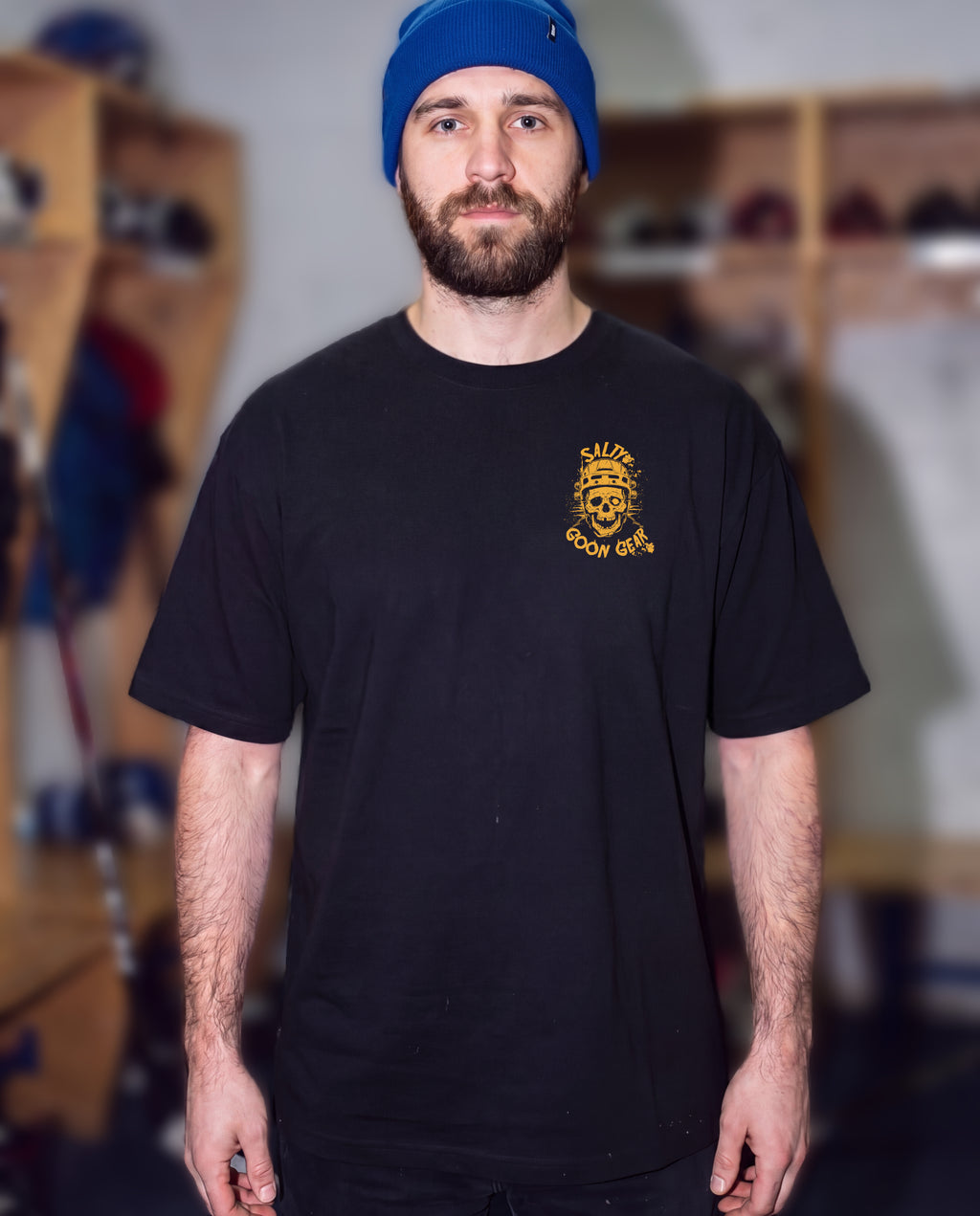 Buffalo Hockey Enforcer Heavy Tee Front and Back