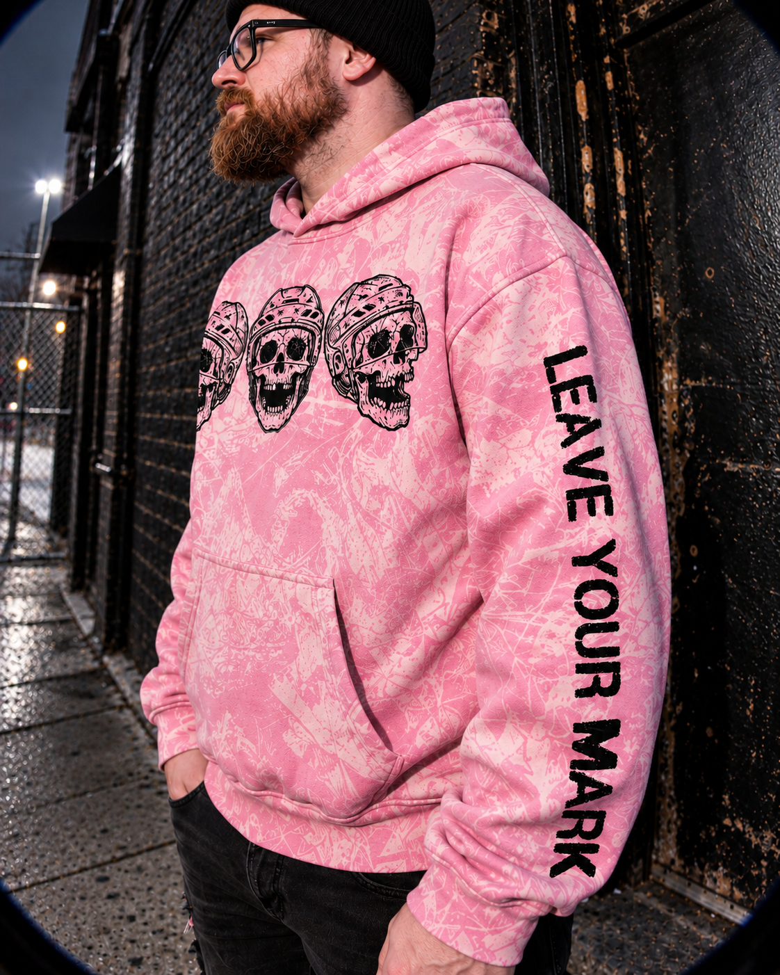 Leave Your Mark V3 Pink Camo Fleece Hoodie
