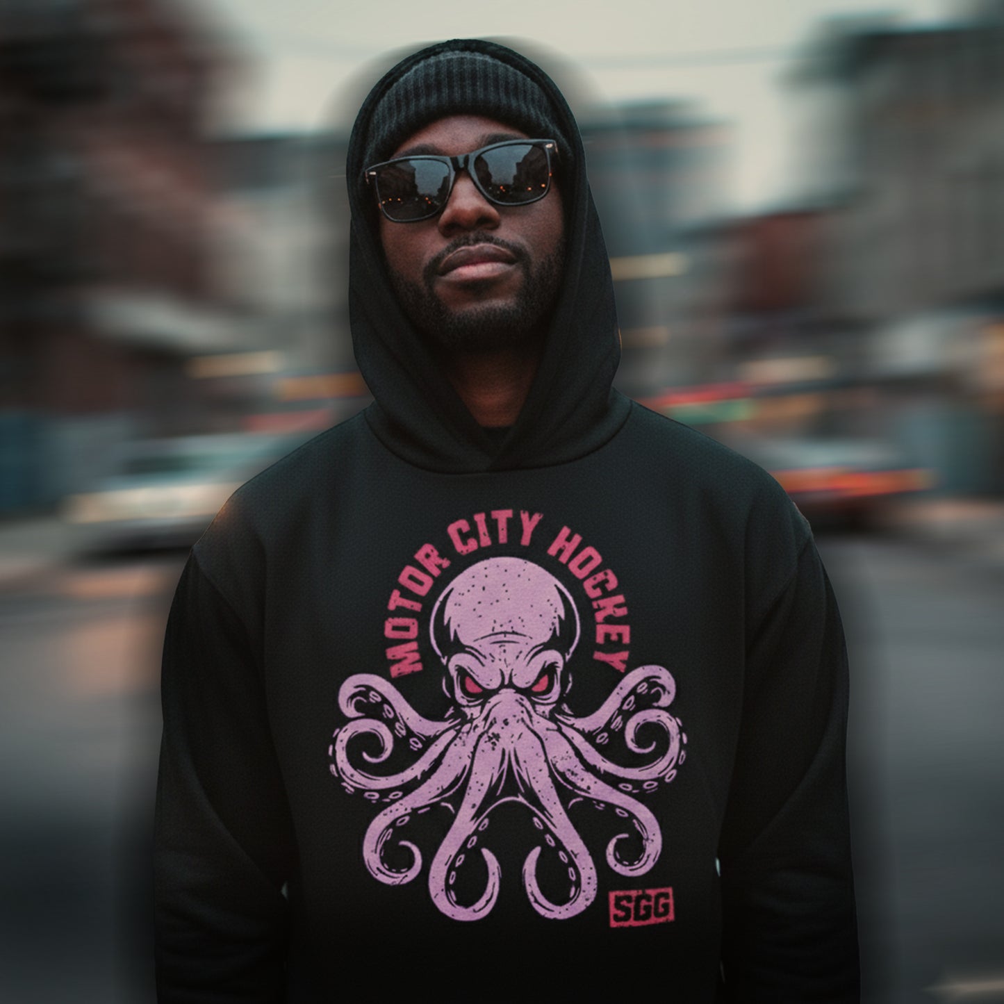 Motor City Hockey - Premium Ice Hockey Light Hoodie - Salty Goon Gear