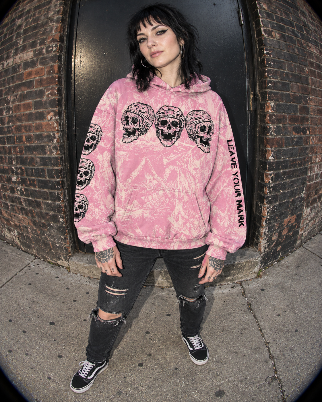 Leave Your Mark V3 Pink Camo Fleece Hoodie