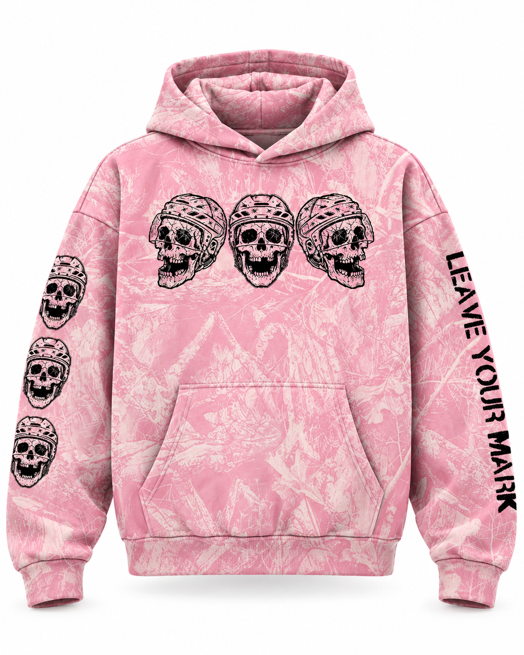 Leave Your Mark V3 Pink Camo Fleece Hoodie