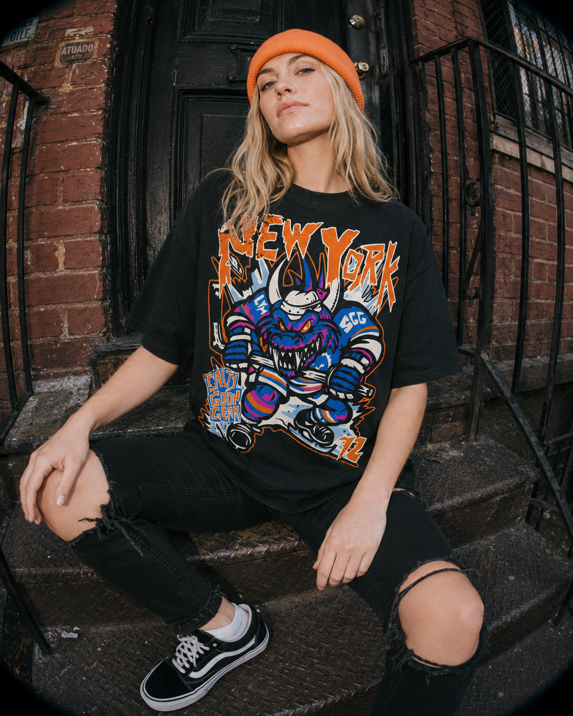 New York Scaled Skater Heavy Shirt