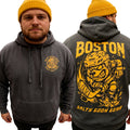 BOSTON IRON BITE ENFORCER - PREMIUM HEAVY HOODIE - Front and Back