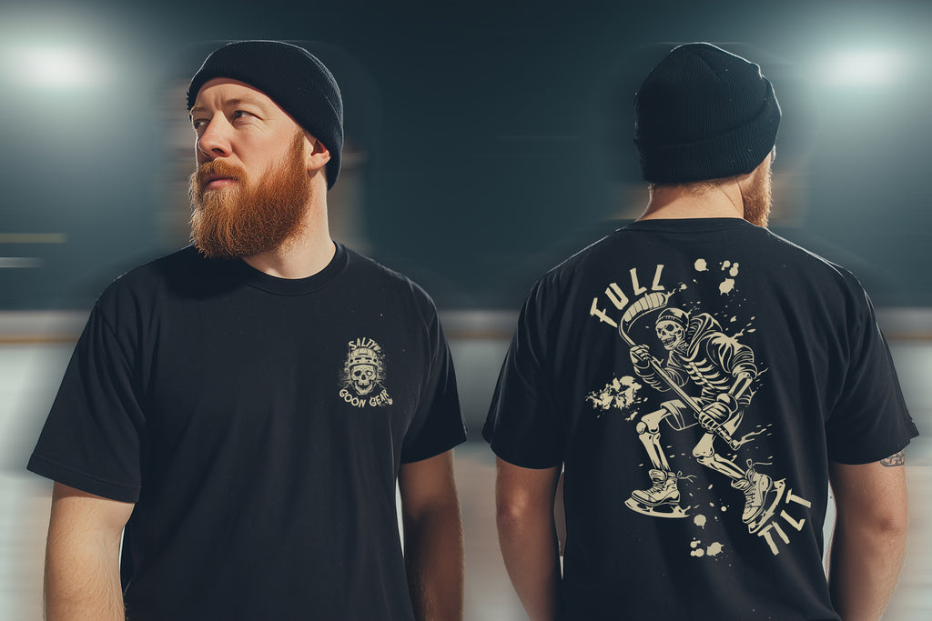 SOLD OUT - Full Tilt - Premium Tee & Sticker Pack - FREE SHIPPING 🏒💀⚡