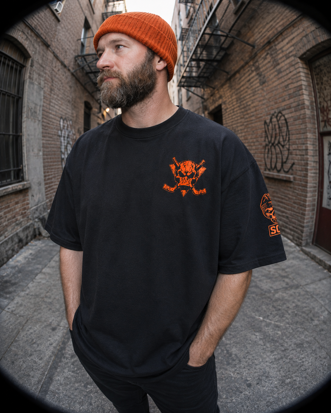 Anaheim Front, Back, and Sleeve Heavy Tee