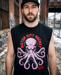 Motor City Hockey Tank Top , Purple Octopus, 313, Salty Goon Gear