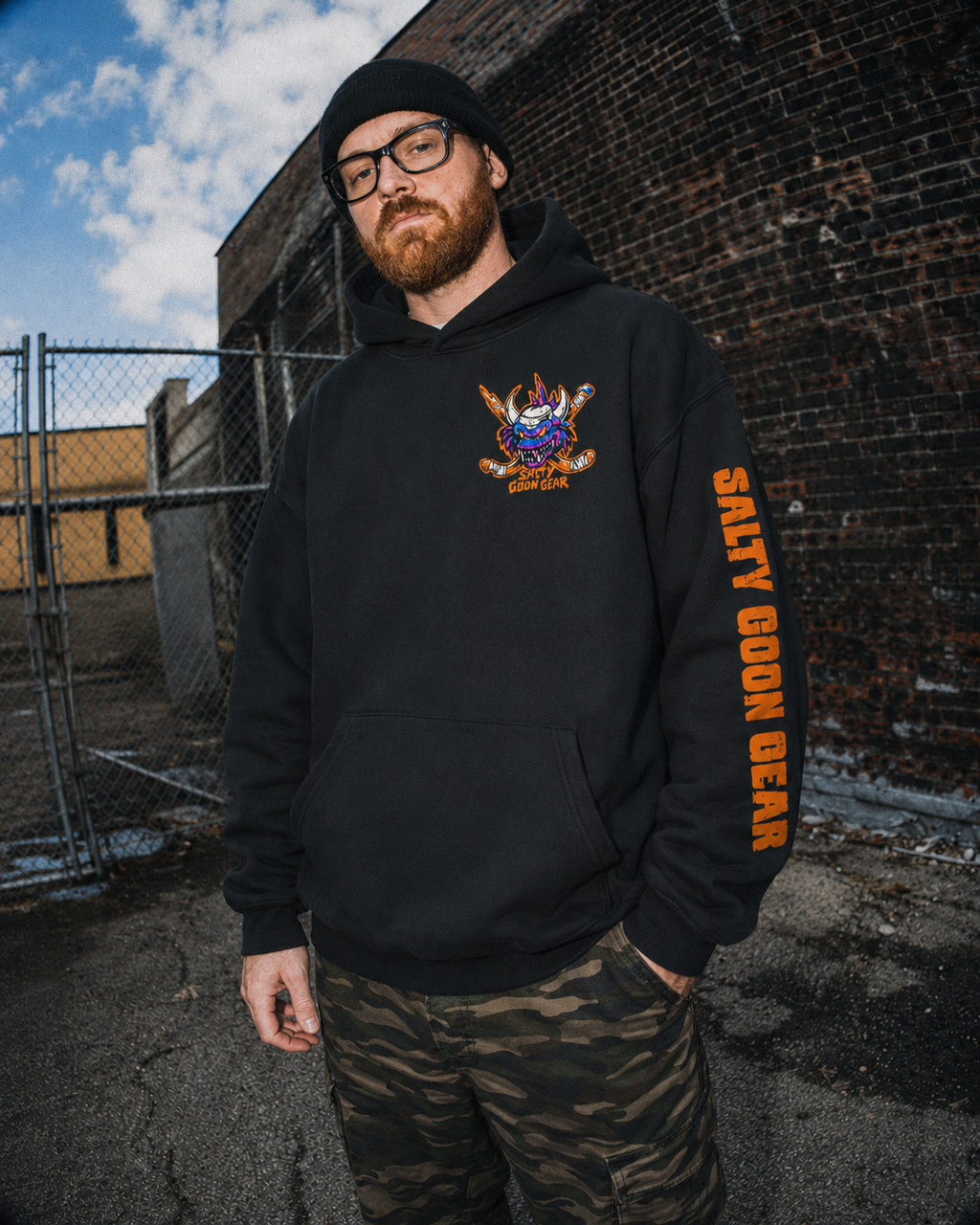 New York Scaled Skater Heavy Hoodie