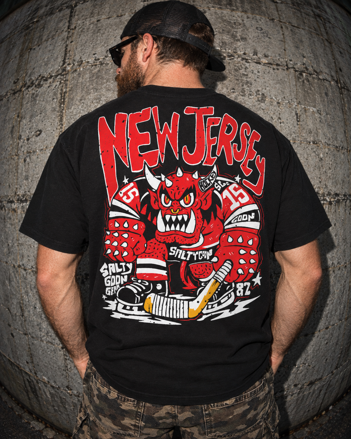 Jersey Turnpike Terror Heavy Shirt Front and Back