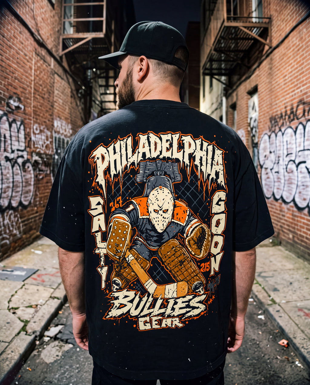 Philadelphia Bully Heavy Shirt Front and Back