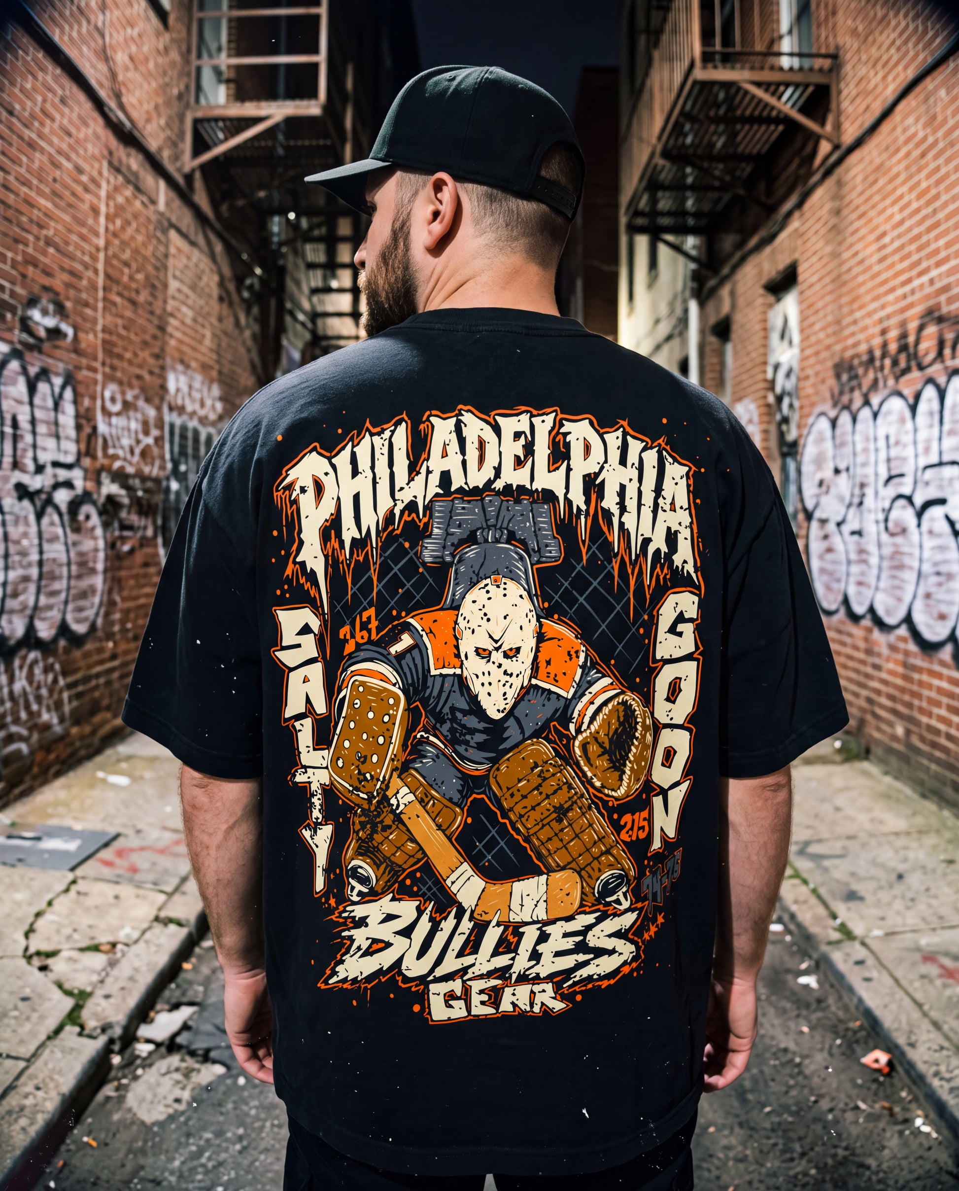 Philadelphia Bully Heavy Shirt Front and Back