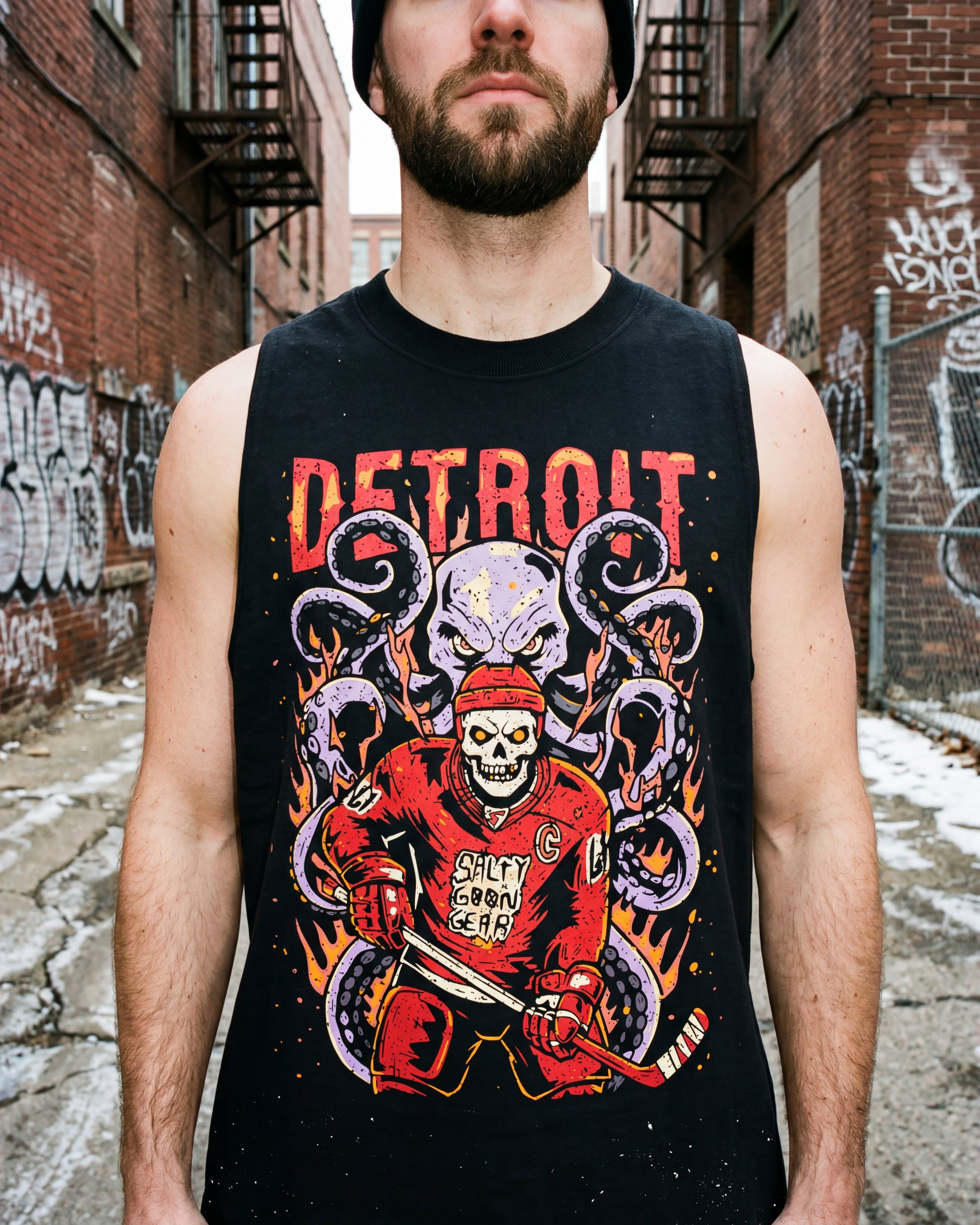 Detroit tank top red line reaper 