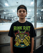rink rat hockey goalie tshirt design 