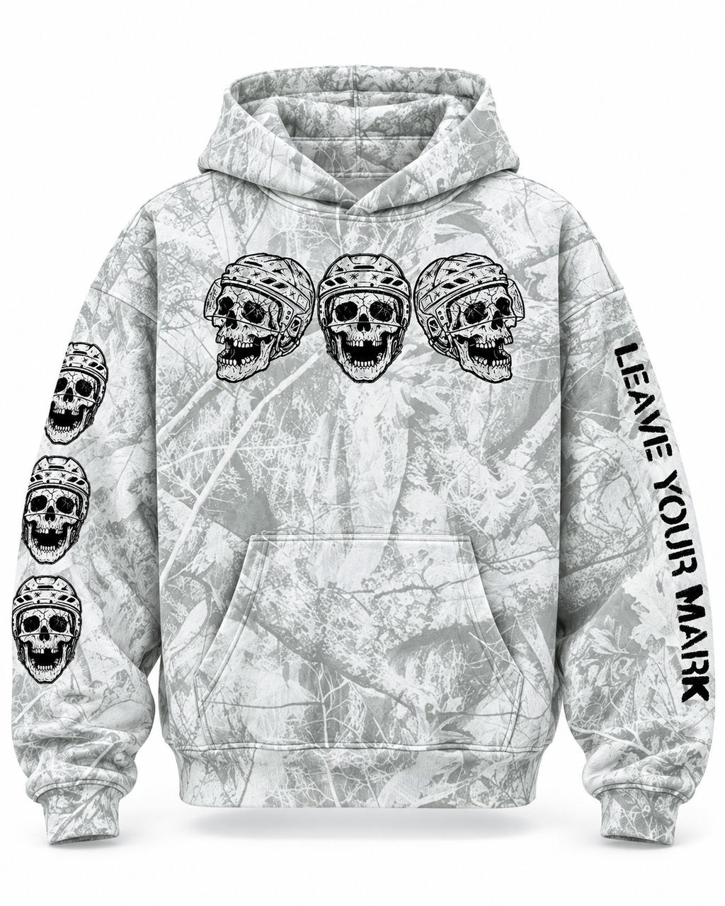 Leave Your Mark V3 White Camo Hoodie