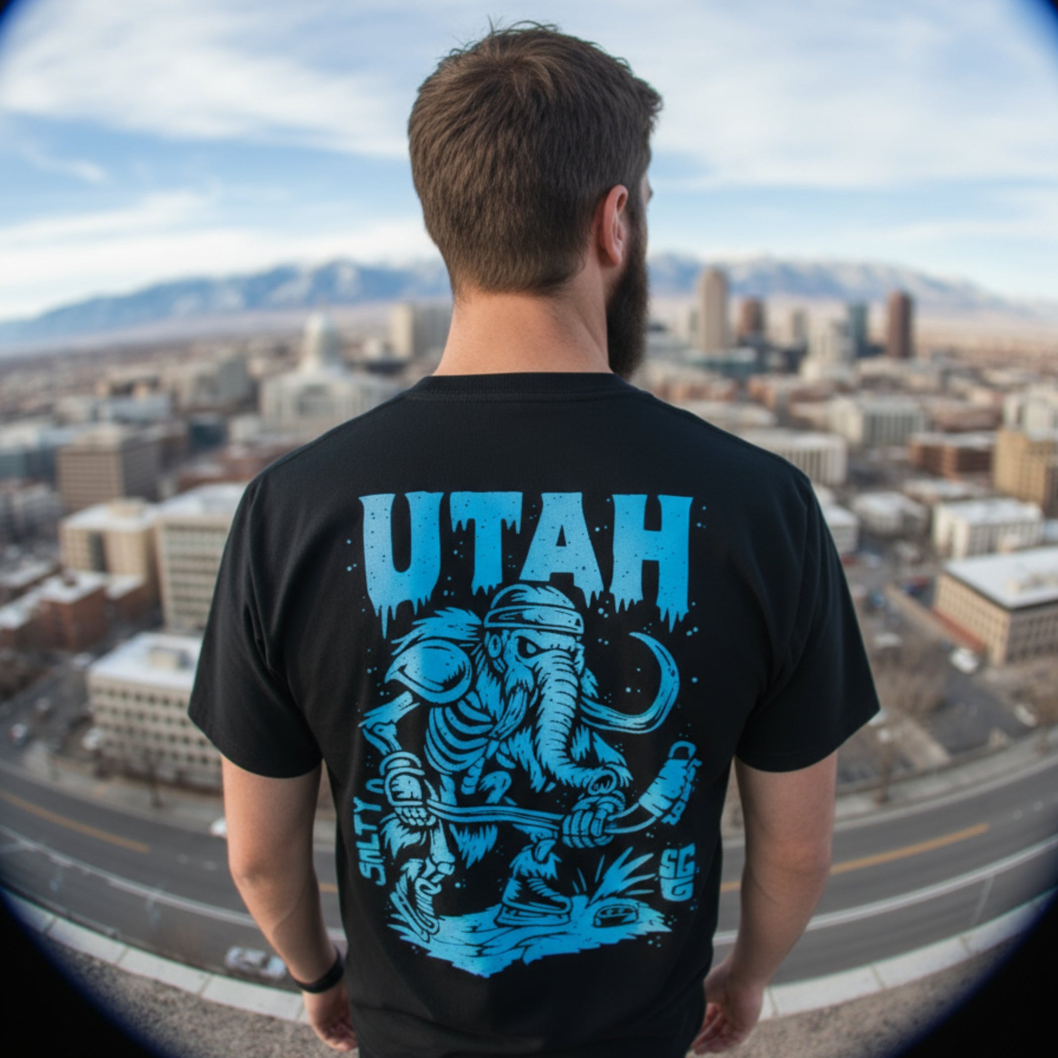 UTAH ICE AGE ENFORCER - Premium Hockey Tee - Front and Back Edition