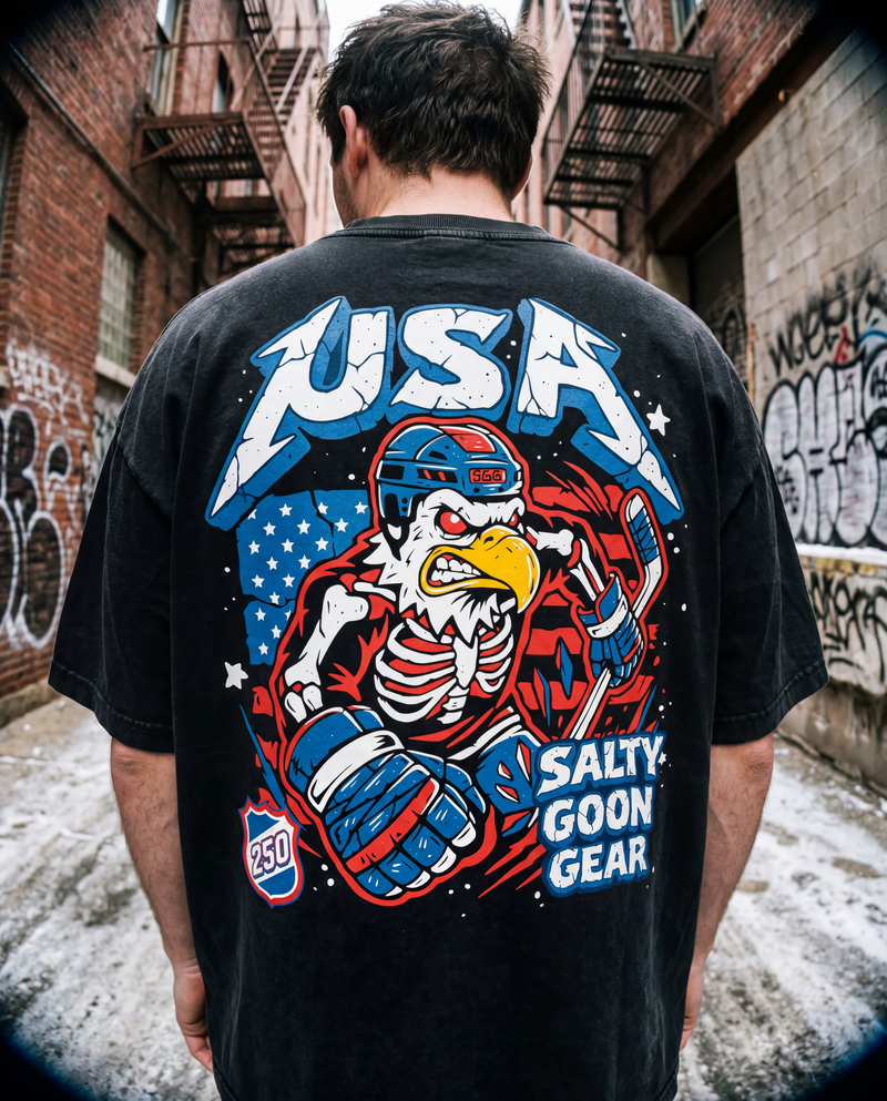 USA 250 Vintage Heavy Tee Front and Back