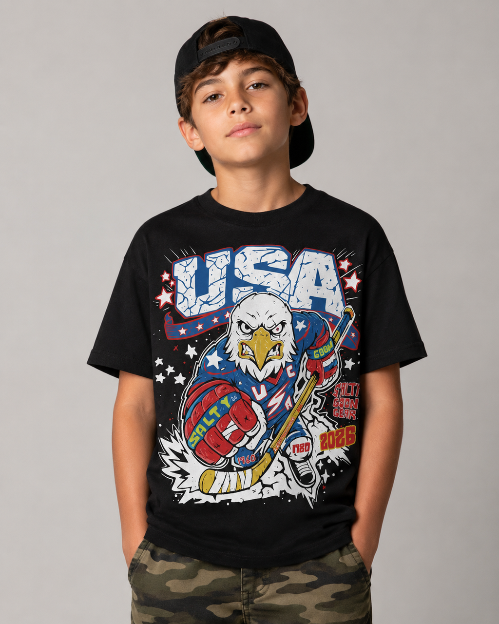 USA American Hockey Gold Champions Youth Shirt
