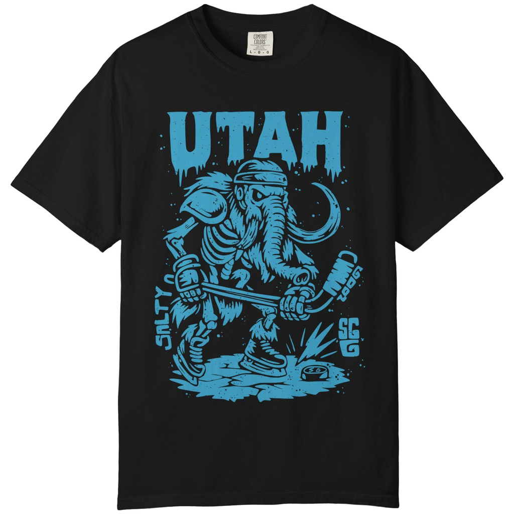 UTAH ICE AGE ENFORCER - Premium comfort colors tee - front print
