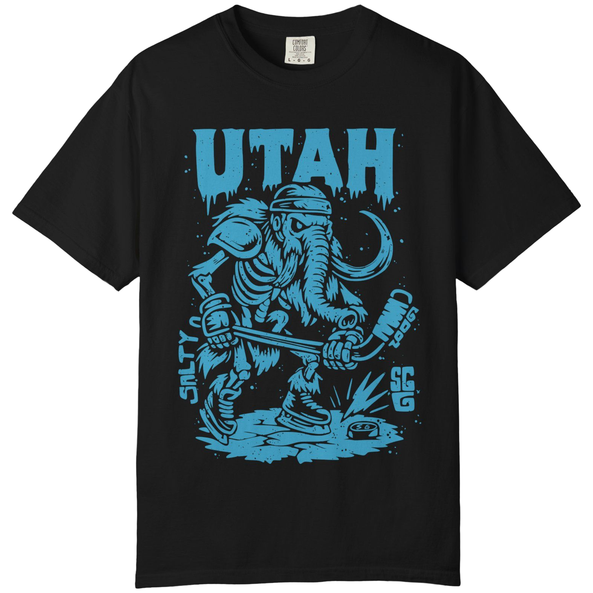 UTAH ICE AGE ENFORCER - Premium comfort colors tee - front print