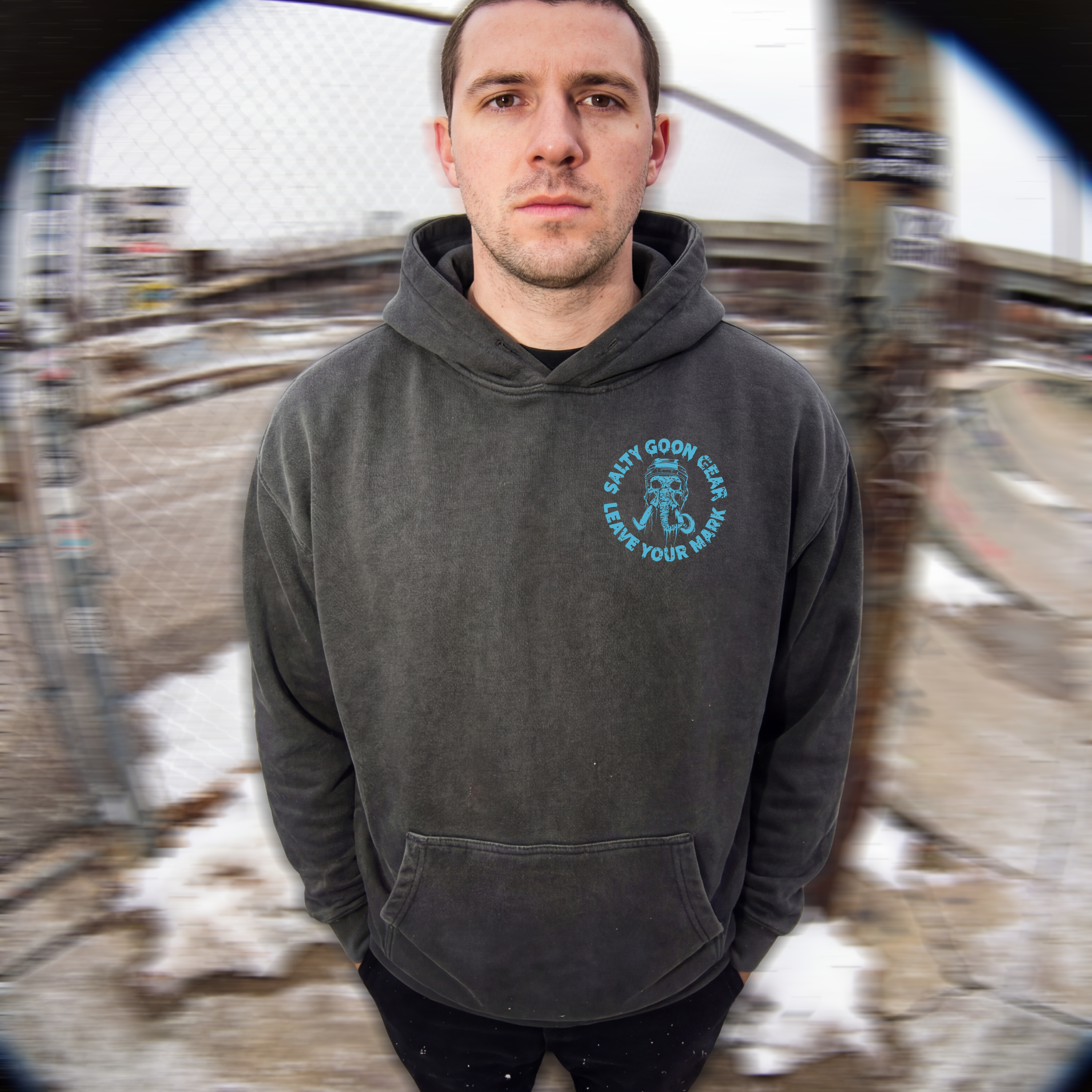 Utah Ice Age Enforcer Hoodie Front and Back