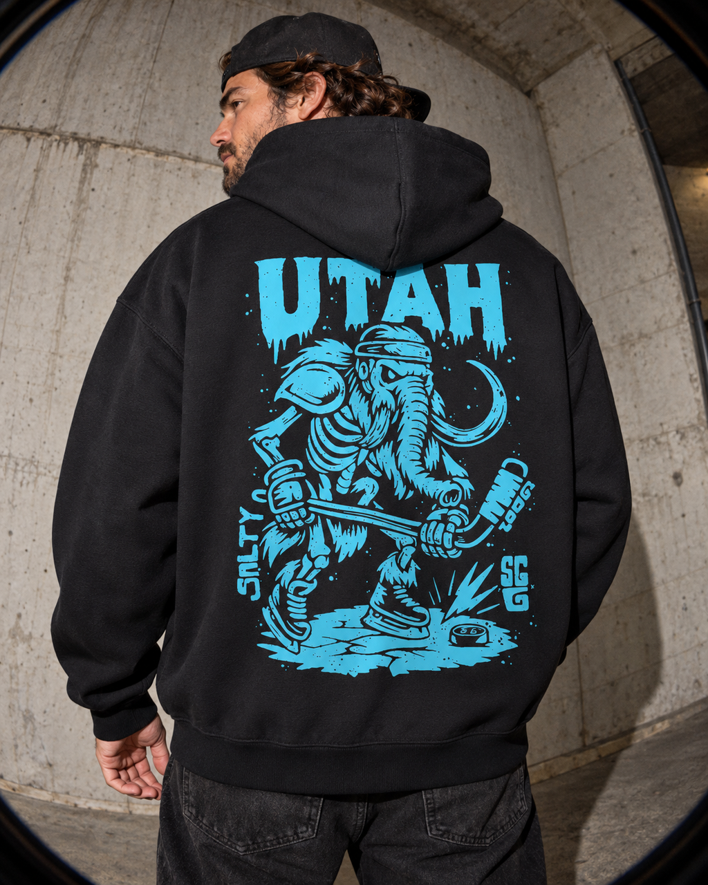 Utah Ice Hockey Hoodie. Utah Ice Age Enforcer Heavy Hockey hoodie sweatshirt 