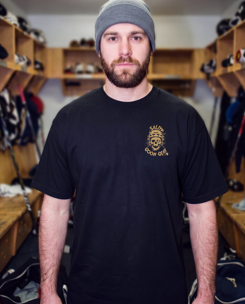 Vegas Hockey Enforcer Tee Front and Back