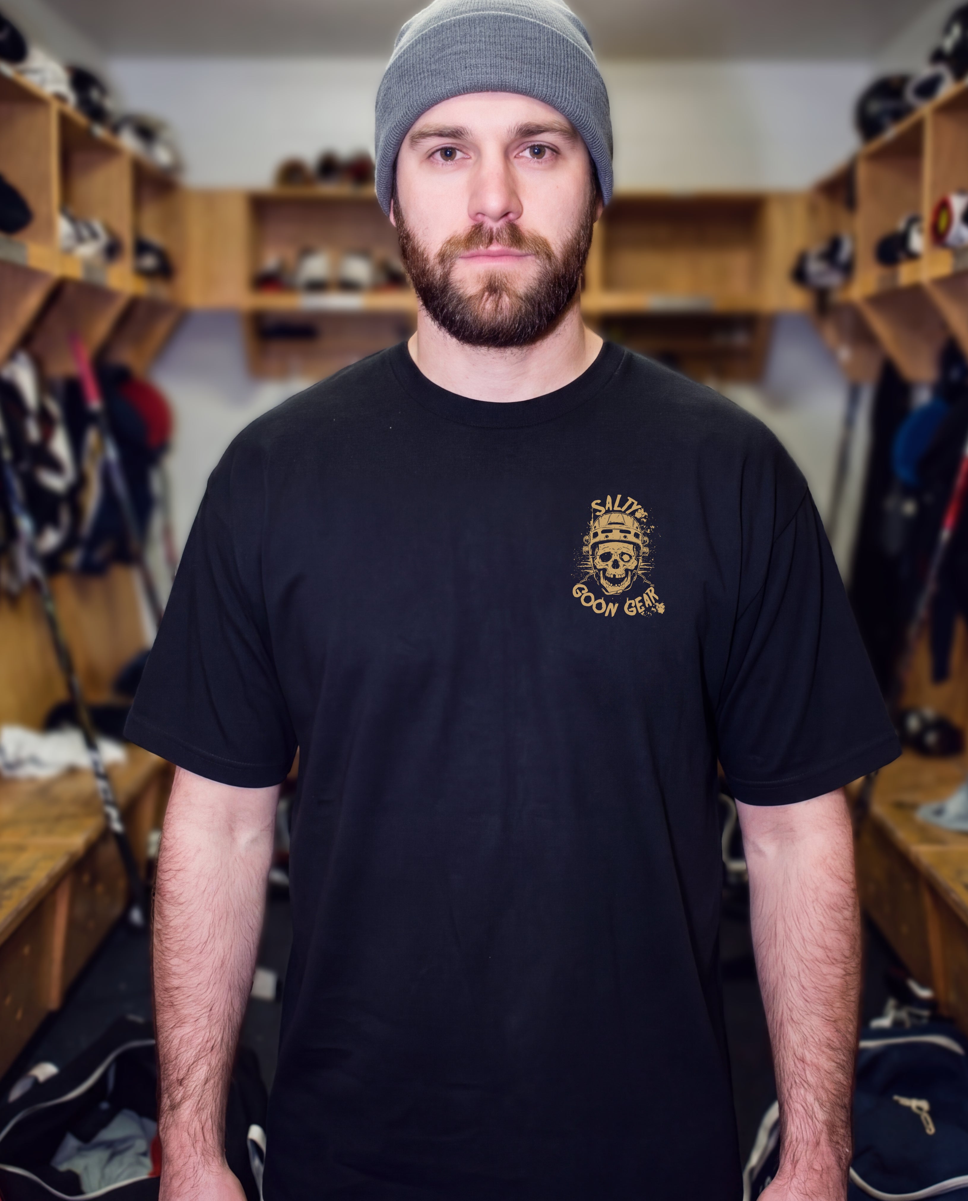 Vegas Hockey Enforcer Tee Front and Back