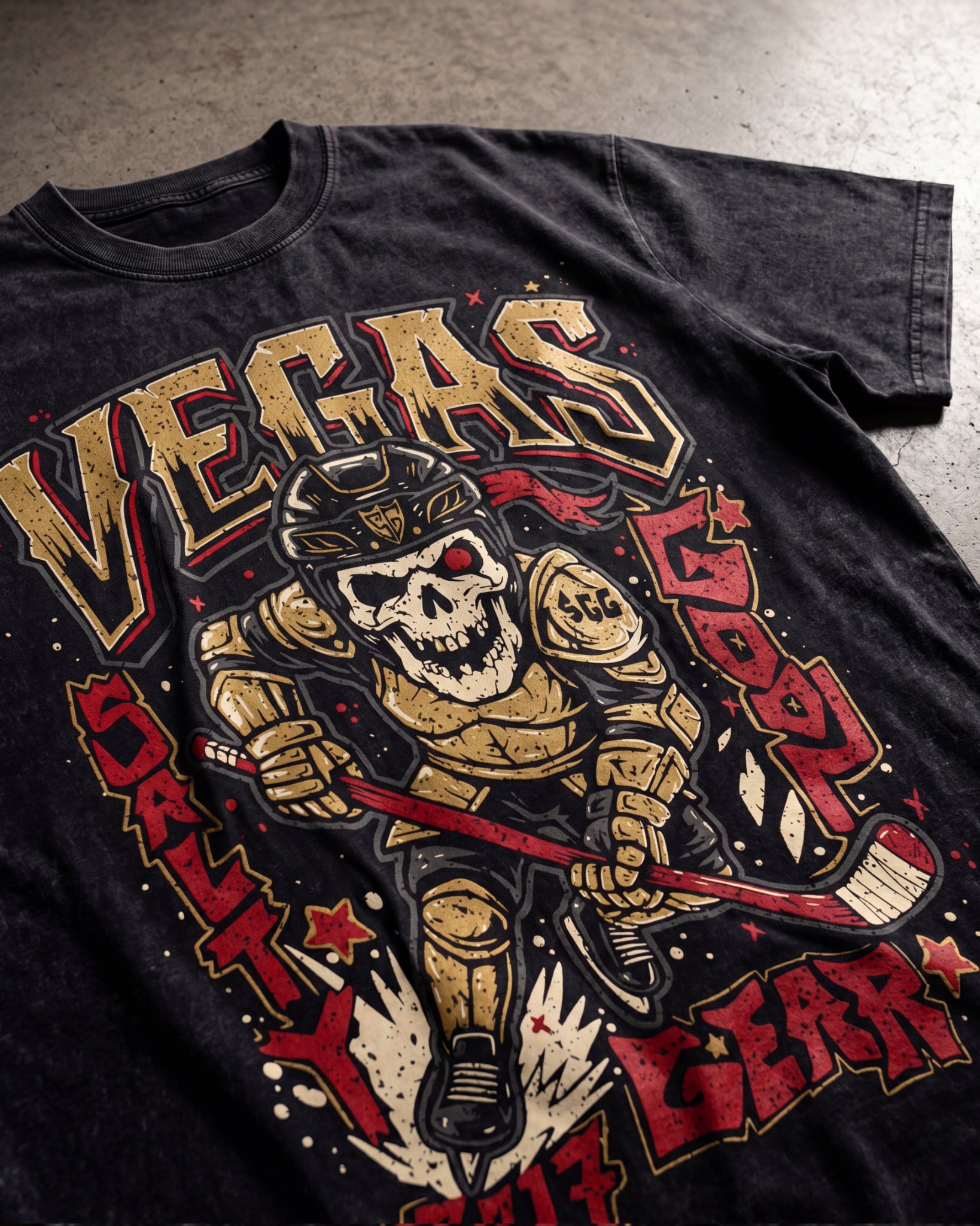 Vegas Hockey Enforcer Vintage Wash Tee