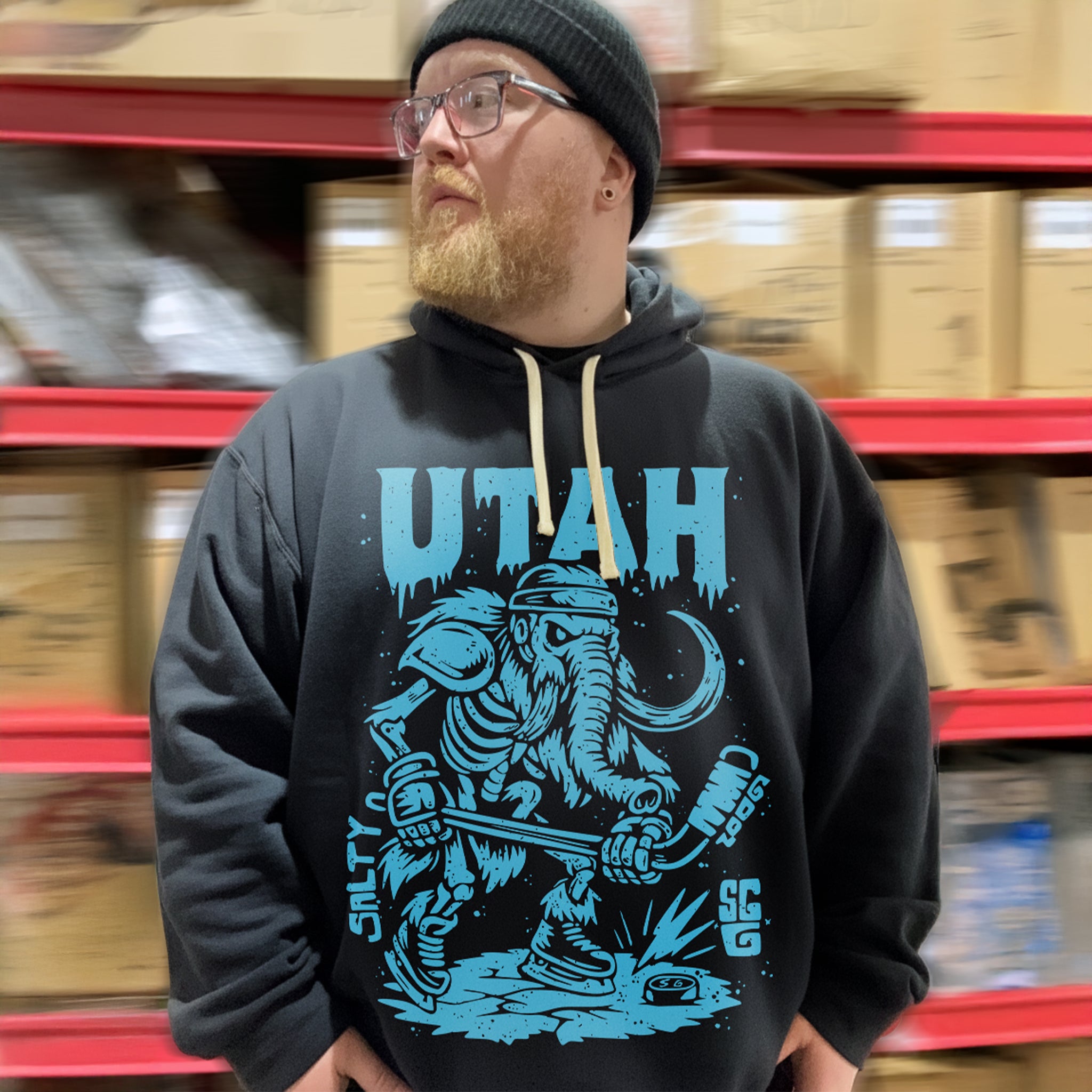 Utah Ice Age Enforcer Lightweight Hoodie