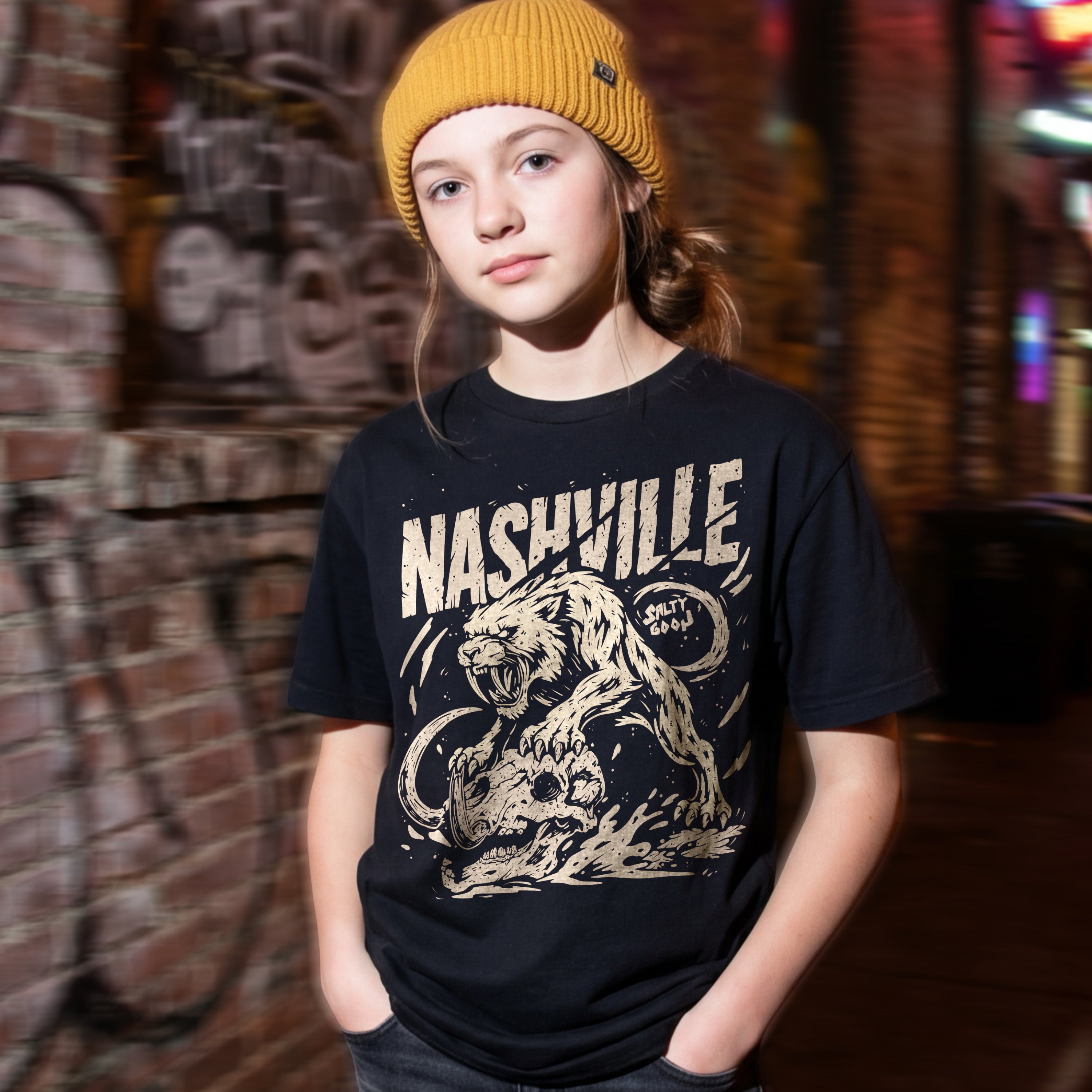 NASHVILLE PREHISTORIC YOUTH GOON TEE