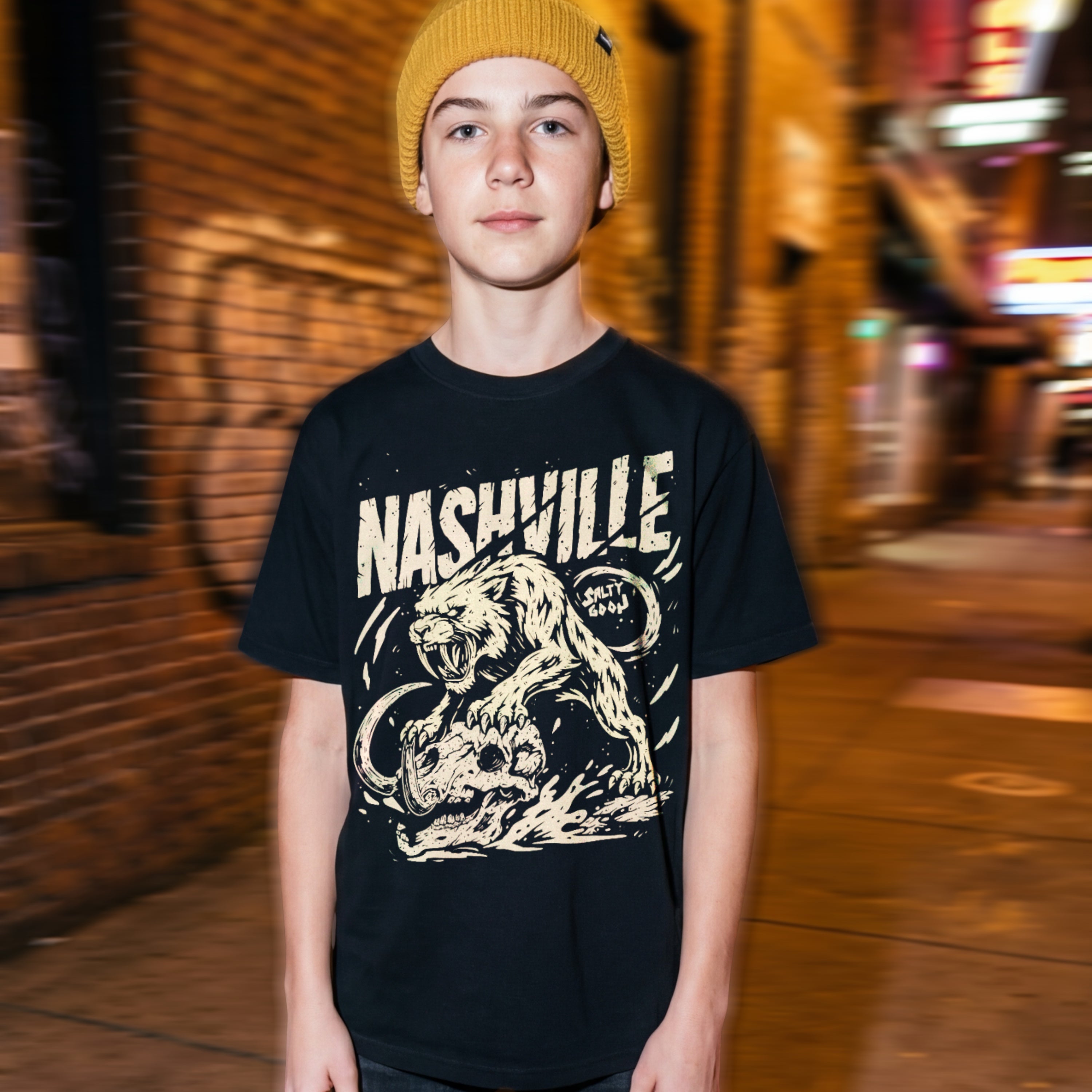 NASHVILLE PREHISTORIC YOUTH GOON TEE