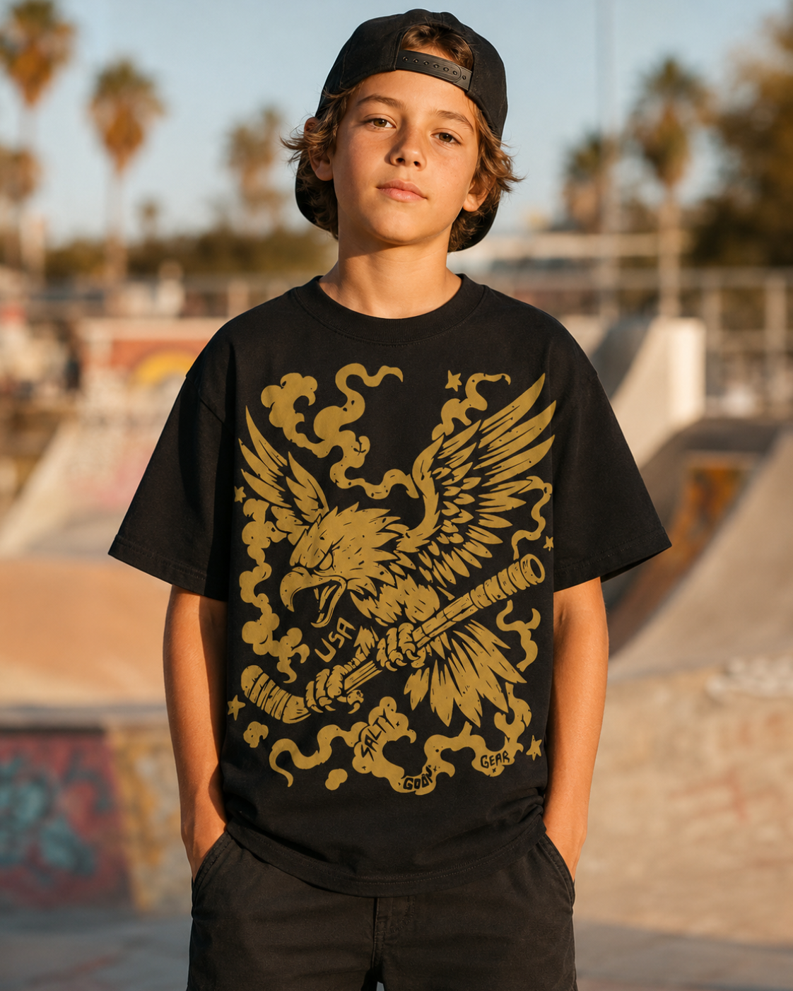 Stars Stripes and Slashes Youth Shirt